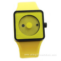 Children Silicone Wristband Watch With Smile Shape